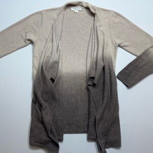 Barefoot Dreams Cardigan Womens Size L XL Bamboo Chic Lite Cocoa Ombre 436